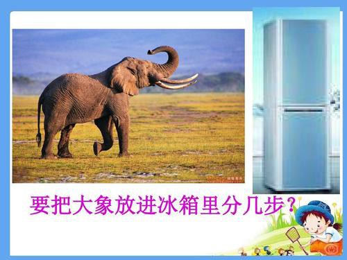怎么把大象放进冰箱里-把大象放进冰箱里的方法